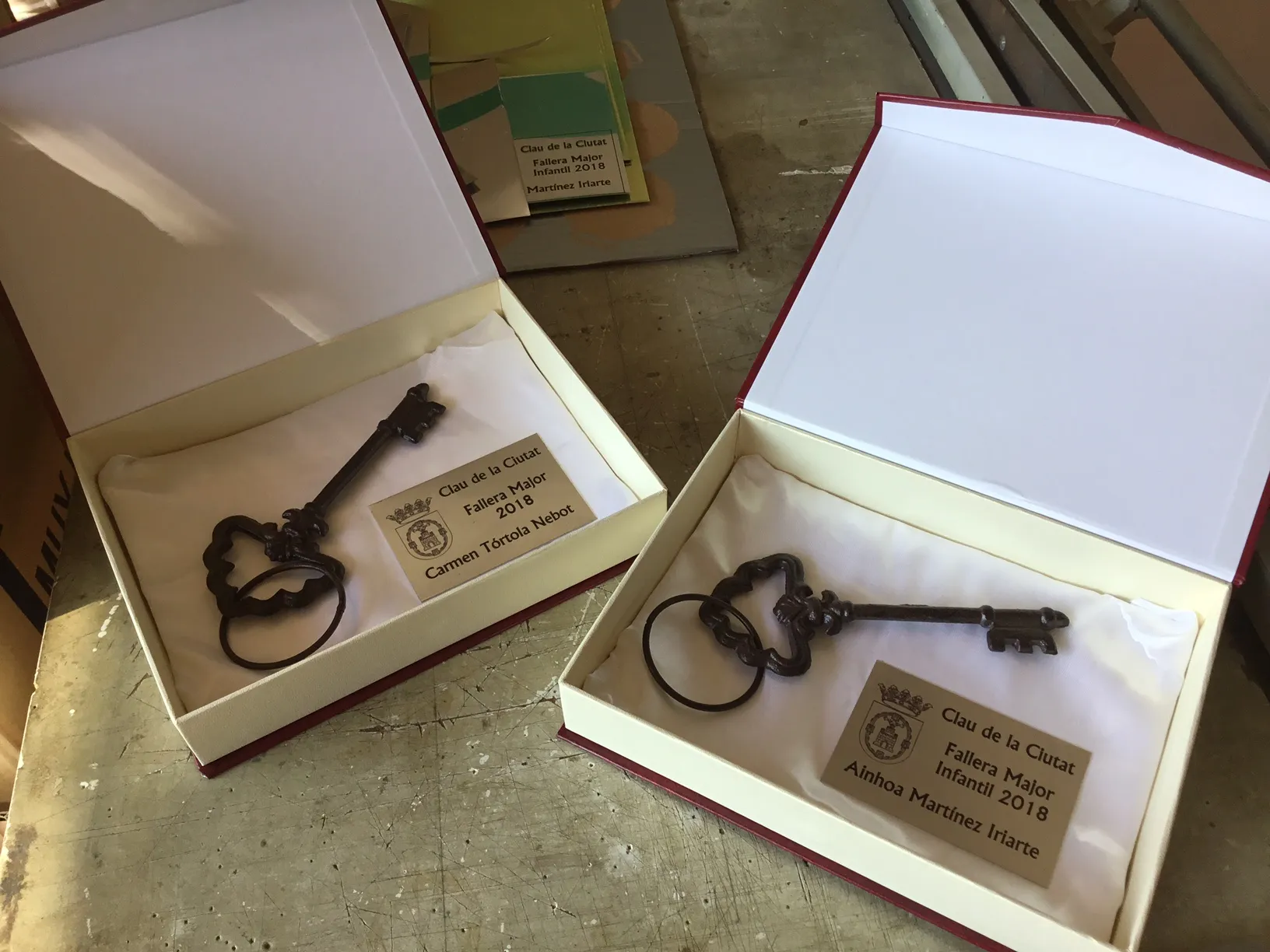 caja llave recordatorio