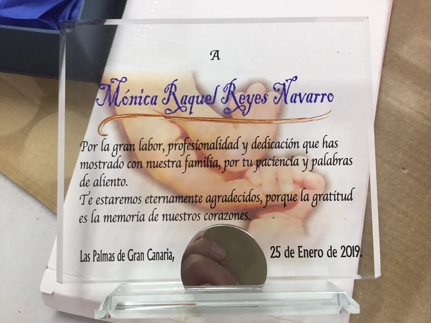 Conmemorativa cristal